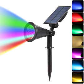 RGB 7 태양 조경 점화, 정원을 위한 태양 강화된 통로 빛